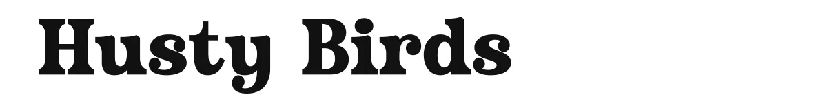 Husty Birds font preview