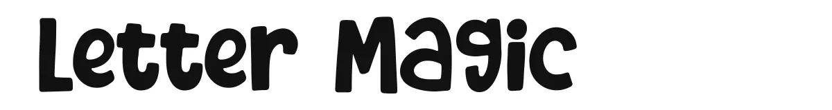 Letter Magic font preview