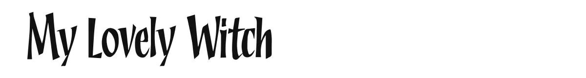My Lovely Witch original font preview