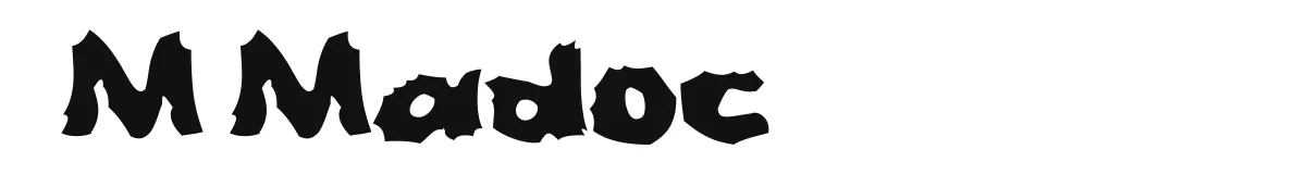 M Madoc original font preview