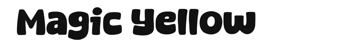 Magic Yellow font preview