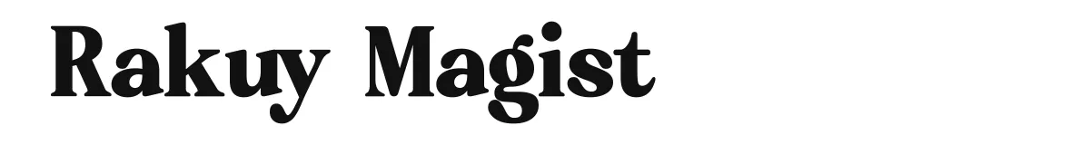 Rakuy Magist original font preview