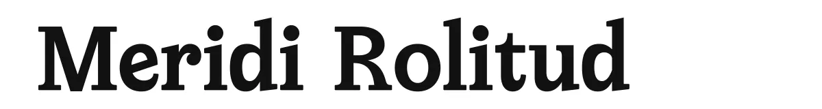 Meridi Rolitud font preview