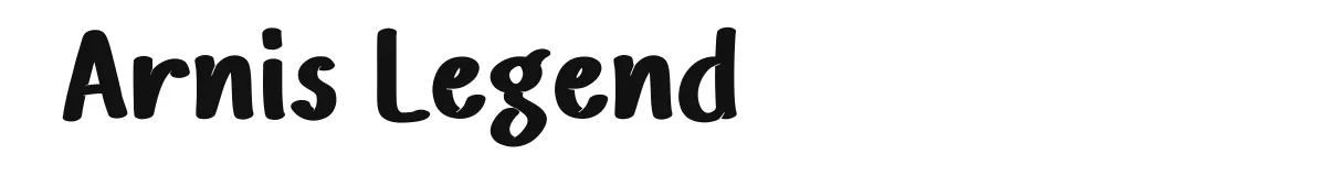 Arnis Legend original font preview