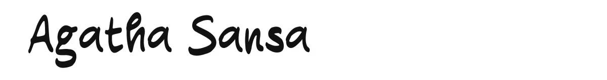 Agatha Sansa font preview