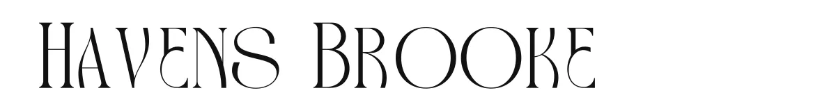 Havens Brooke original font preview