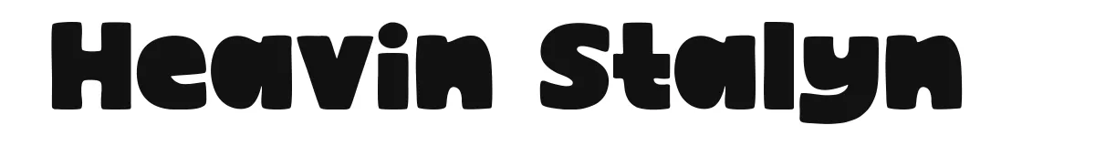 Heavin Stalyn original font preview