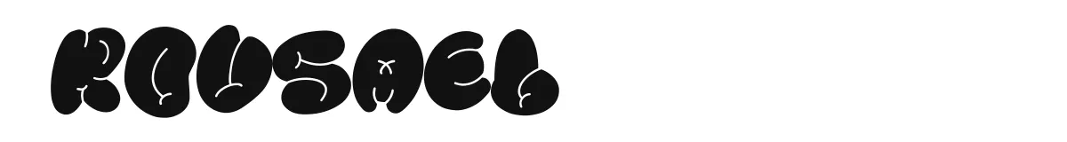 Rousael font preview