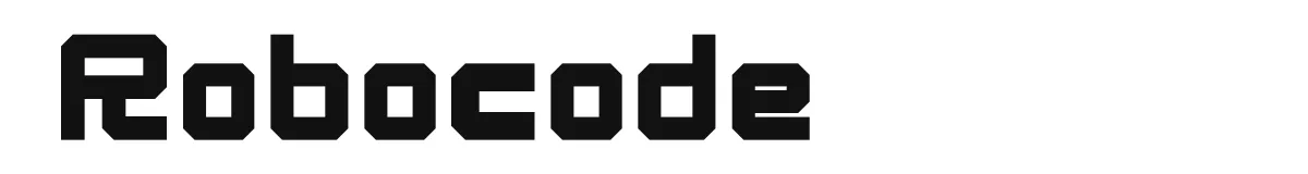Robocode original font preview