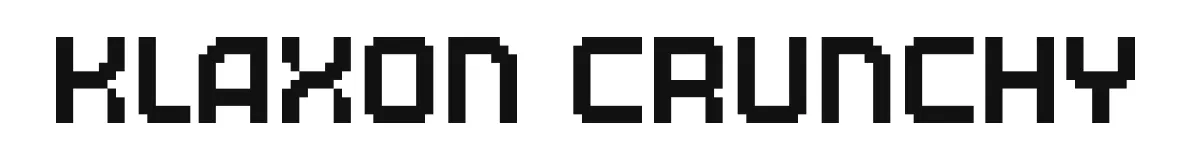 Klaxon Crunchy font preview