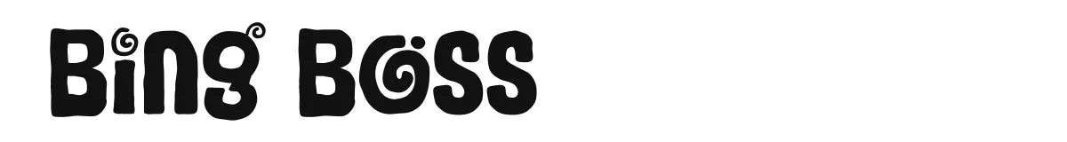Bing Boss font preview