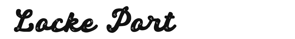 Locke Port font preview