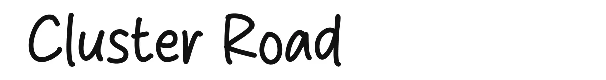 Cluster Road font preview