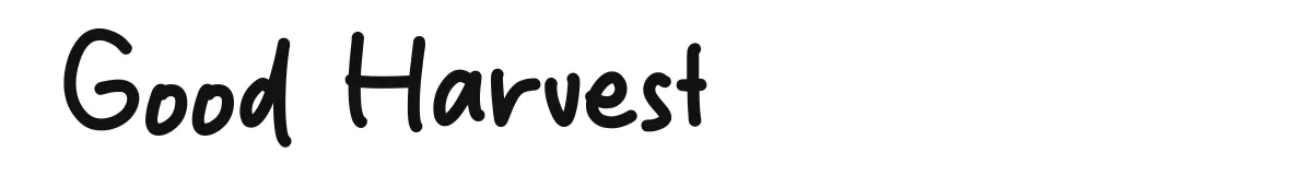 Good Harvest font preview