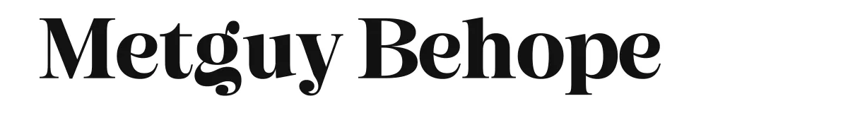 Metguy Behope font preview