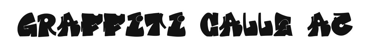 Graffiti Calle Az font preview