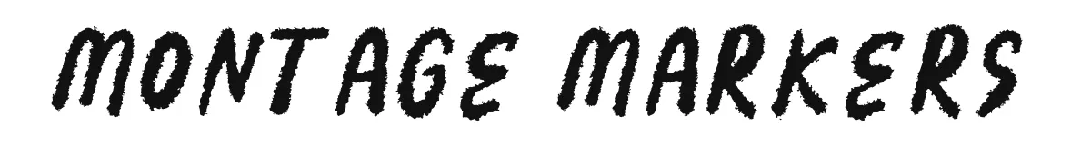 Montage Markers font preview