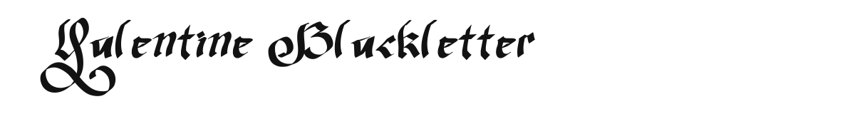 Valentine Blackletter font preview