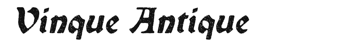 Vinque Antique original font preview
