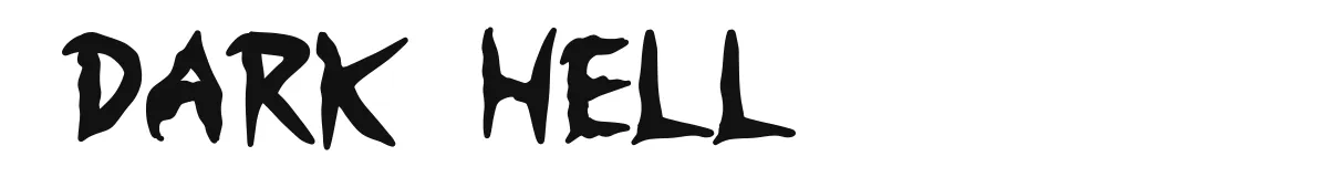 Dark Hell font preview