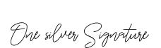 One silver Signature