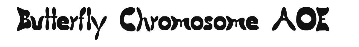 Butterfly Chromosome AOE original font preview