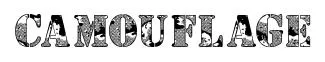 Camouflage original font preview