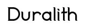 Duralith original font preview