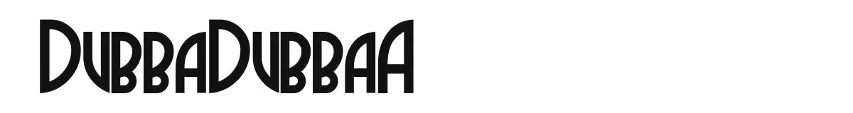 DubbaDubbaA original font preview