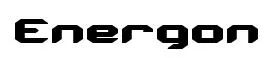 Energon original font preview