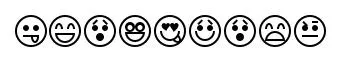 Emoticons original font preview