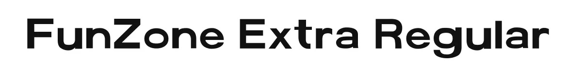 FunZone Extra Regular original font preview