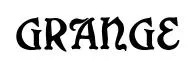 Grange original font preview