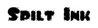 Spilt Ink original font preview