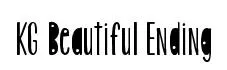 KG Beautiful Ending original font preview