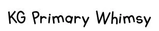 KG Primary Whimsy original font preview