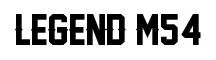 Legend M54 original font preview