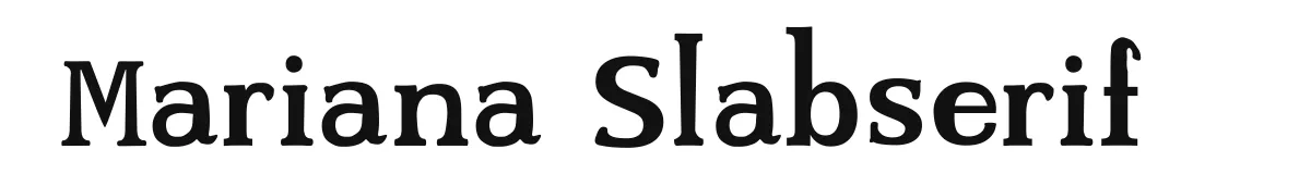 Mariana Slabserif original font preview