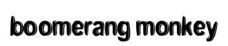 boomerang monkey original font preview