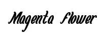 Magenta Flower original font preview