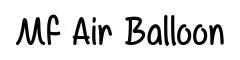Mf Air Balloon original font preview
