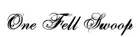 One Fell Swoop original font preview