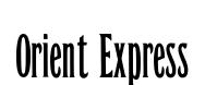 Orient Express original font preview