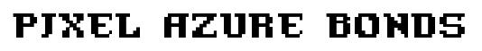 Pixel Azure Bonds original font preview