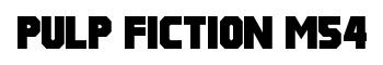 Pulp Fiction M54 original font preview