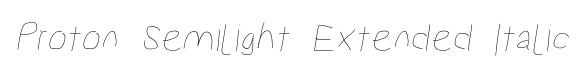 Proton Semilight Extended Italic