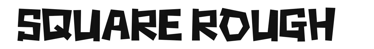 Square rough original font preview