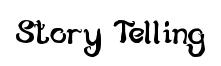 Story Telling original font preview