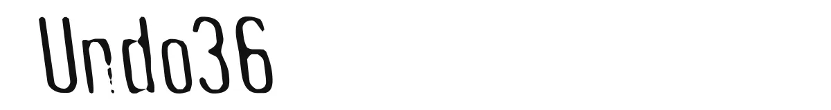 Undo36 original font preview