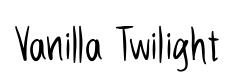 Vanilla Twilight original font preview